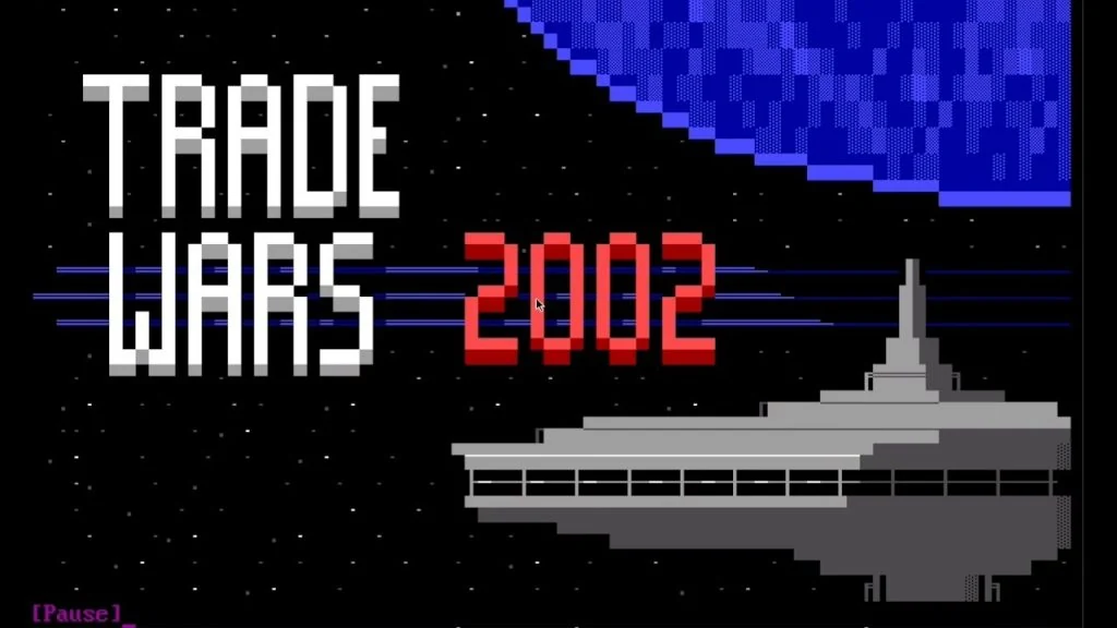TradeWars 2002 ANSI intro screen