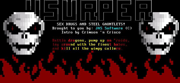 Usurper ANSI intro screen